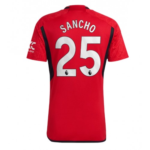 Fotbalové Dres Manchester United Jadon Sancho #25 Domácí 2023-24 Krátký Rukáv